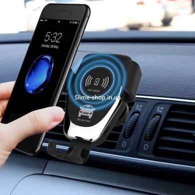 Держатель для телефона в машину HOLDER WC1 HZ Wireless charger c беспроводной зарядкой YC-100 10 Вт