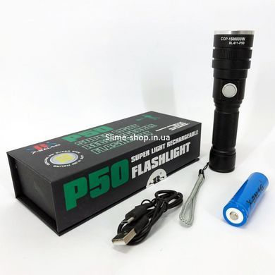 Ударопрочный водонепроницаемый фонарь BL-611-P50, Фонарь ручной хороший, Портативный TL-395 точечный фонарь