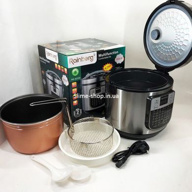 Мультиварка скороварка мультиповар Rainberg RB-6209 1000 W 6 л, Мультиварка пароварка KC-303 для дома