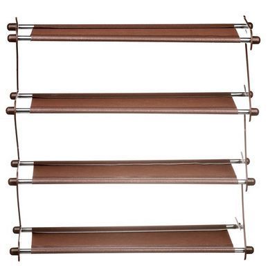 Полиця для взуття органайзер компактний стійка складана Shoe Rack YH 8802 зберігання речей та взуття 4 полиці. HI-423 Колір: коричневий