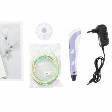 Якісна 3 д ручка 3D ручка Smart 3D Pen 2 фіолетова, Д ручка 3d pen-3, Надійна XY-597 3д ручка