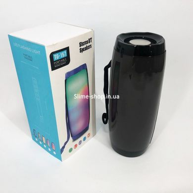 Портативная bluetooth колонка влагостойкая TG157 Pulse с разноцветной подсветкой. AM-394 Цвет: черный