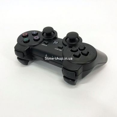 Бездротовий ігровий геймпад Doubleshock PS3/PC акумуляторний джойстик з функцією вібрації. QU-453 Колір: чорний