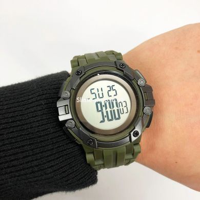 Армейские мужские часы хорошее качество SKMEI 1545AG ARMY GREEN, ZO-444 Противоударные часы