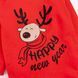 Боди праздничное детское с длинным рукавом с начесом Rudolf