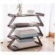 Полиця для взуття органайзер компактний стійка складана Shoe Rack YH 8802 зберігання речей та взуття 4 полиці. HI-423 Колір: коричневий