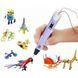 Якісна 3 д ручка 3D ручка Smart 3D Pen 2 фіолетова, Д ручка 3d pen-3, Надійна XY-597 3д ручка