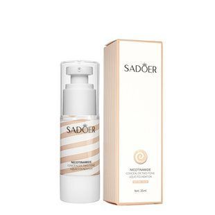 Тональний крем для лица двухфазный Sadoer Concealer Two Tone Liquid Foundation 35 мл SD51704 , Натуральний