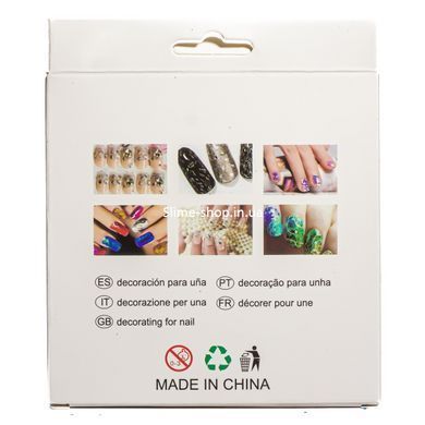 Декор для ногтей Aoyasiyue Art decoration Best W7 № 01 Розовые Фиолетовые Серебристые Золотые(песок)