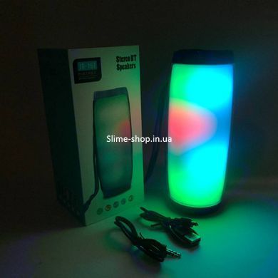 Портативная bluetooth колонка влагостойкая TG157 Pulse с разноцветной подсветкой. CT-701 Цвет: синий