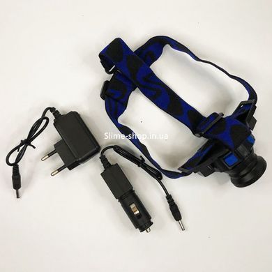 Налобна лампа W001-XPE, Налобний ліхтарик з USB зарядкою, Ліхтар налобний з регульованою MX-280 яскравістю світла