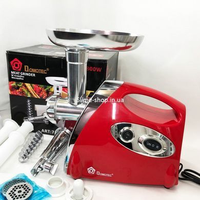 Кухонная качественная электромясорубка для дома Domotec MS-2019 2400 Вт, Мясорубки DO-119 для ресторанов