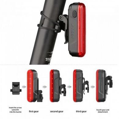 Ліхтар для велосипеда без батарейок LEADBIKE LD80-6LED, Вологостійкий ліхтар AR-934 для велосипедів