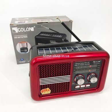 Портативный радио приемник от сети Golon RX-BT978S, Портативное fm радио с usb, Приемник TN-703 фм радио