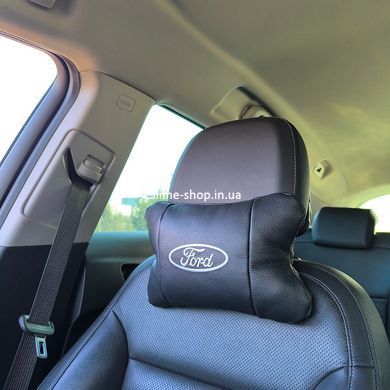 Набір автомобільних подушок 2шт для Ford, натуральна шкіра, стильні підголівники для JV-546
