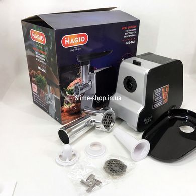 Качественная электромясорубка Magio MG-268 2000 Вт, Мясорубка металлическая, Мясорубки LG-343 для кафе