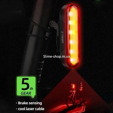 Ліхтар для велосипеда без батарейок LEADBIKE LD80-6LED, Вологостійкий ліхтар AR-934 для велосипедів