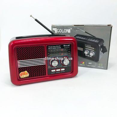 Портативный радио приемник от сети Golon RX-BT978S, Портативное fm радио с usb, Приемник TN-703 фм радио