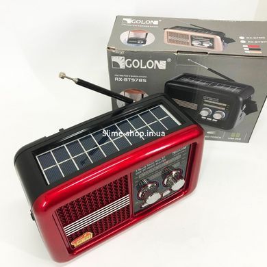 Портативный радио приемник от сети Golon RX-BT978S, Портативное fm радио с usb, Приемник TN-703 фм радио