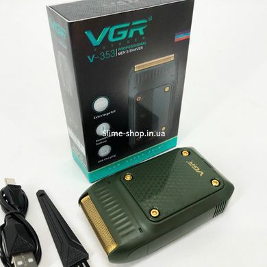 Бритва для бороди електронна VGR V-353, Професійна електробритва YF-136 з насадками.