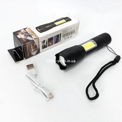 Тактичный фонарь ручной PLD C609-T6+COB, Мощный юсб фонарь, Фонарик MX-478 police оригинал