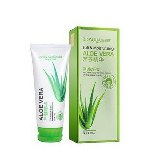 Пенка для умывания BIOAQUA Aloe Vera 92 % увлажняющая 100 г BQY1858