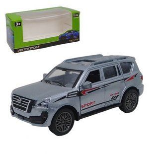 Машинка металлическая "Автопром: Nissan внедорожник" (серый)