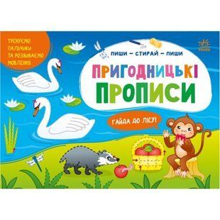 Прописи "Пиши-стирай: Приключенческие прописи" (укр)