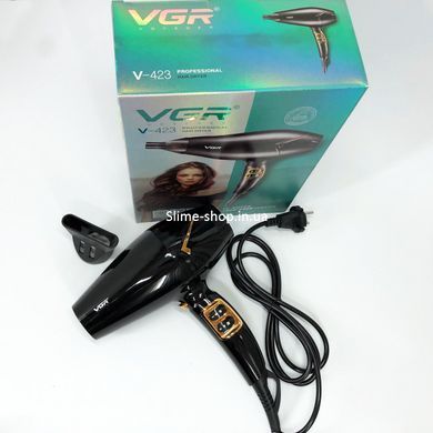 Фен для сушки волос с насадкой VGR V-423, Хороший мощный фен, Домашний фен, Фен для YF-556 жестких волос