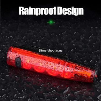 Велосипедный фонарь с сигналом LEADBIKE LD77-LS-4 LED, Задний велосипедный фонарь на RH-401 усб зарядке