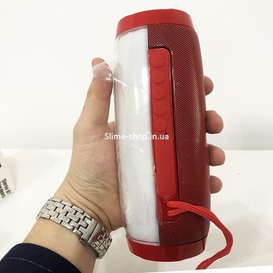 Портативная bluetooth колонка влагостойкая TG157 Pulse с разноцветной подсветкой. BR-548 Цвет: красный