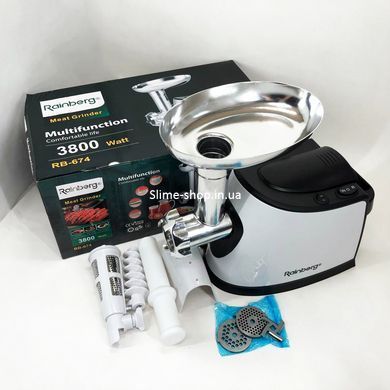 Домашняя электромясорубка Rainberg RB-674 3000W, Мясорубка для помидоров, UD-812 Мясорубка бытовая