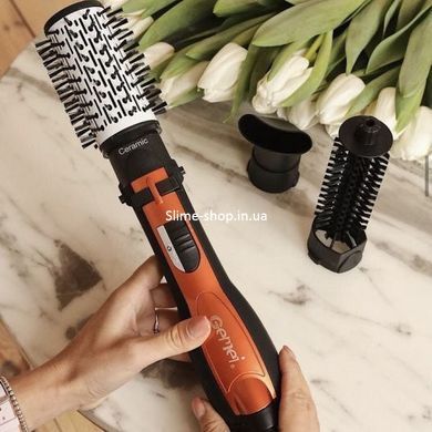 Фен брашинг Gemei Gm-4828, Фен дорожный, Мощный ионный фен, Электрический фен для волос YE-663 с диффузором
