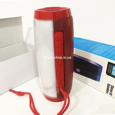 Портативная bluetooth колонка влагостойкая TG157 Pulse с разноцветной подсветкой. BR-548 Цвет: красный