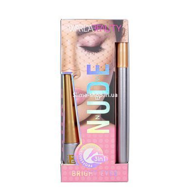Набір декоративної косметики для очей 3 в 1 Nude Warda Beauty &mdash; туш для вій, олівець, підводка для очей