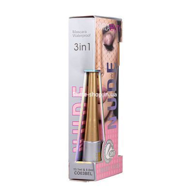 Набір декоративної косметики для очей 3 в 1 Nude Warda Beauty &mdash; туш для вій, олівець, підводка для очей
