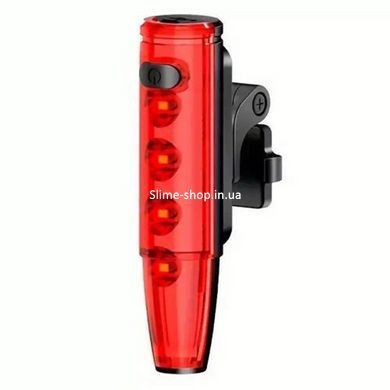 Велосипедный фонарь с сигналом LEADBIKE LD77-LS-4 LED, Задний велосипедный фонарь на RH-401 усб зарядке