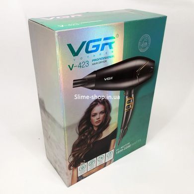 Фен для сушки волос с насадкой VGR V-423, Хороший мощный фен, Домашний фен, Фен для YF-556 жестких волос