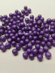 Пенопластовые шарики для слайма крупные фиолетовые, 7-9 мм