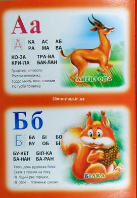Книга для малышей. Пушистая алфавит (формат А4) (на украинском языке)