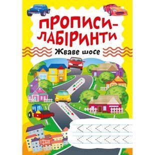 Тетрадь для упражнений "Прописи-лабиринты: Оживленное шоссе" (укр)