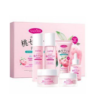 Подарочный набор косметики по уходу за лицом Sadoer Peach Lactobacillus 6 в 1 (SD13439)