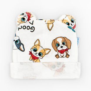 Шапочка з вушками інтерлок Pets