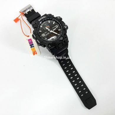 Фірмовий спортивний годинник SKMEI 1586BK BLACK, Військовий годинник з батарейкою, Наручний годинник ZT-770 для військових
