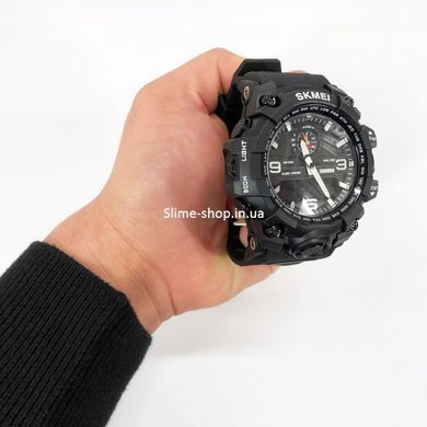 Фірмовий спортивний годинник SKMEI 1586BK BLACK, Військовий годинник з батарейкою, Наручний годинник ZT-770 для військових