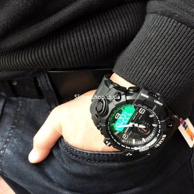 Фірмовий спортивний годинник SKMEI 1586BK BLACK, Військовий годинник з батарейкою, Наручний годинник ZT-770 для військових
