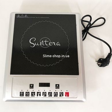 Одноконфорочна індукційна електроплита Suntera ICD-1012, 2000 Вт, Дискова плита PK-411 для дому