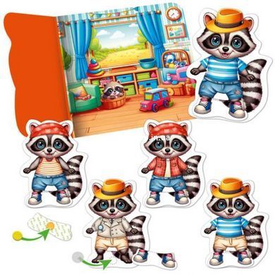 Гра розвиваюча Vladi Toys з липучками "Єнотик"