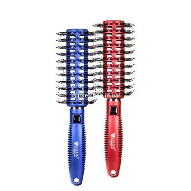 Щітка-брашінг для волосся продувна Salon Professional 9513 G Синя