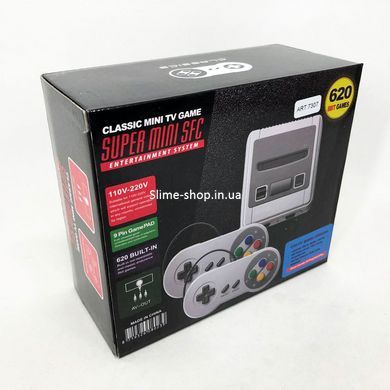 Ігрова приставка до телевізора із двома джойстиками Game Box Dendy Super Mini, TQ-433